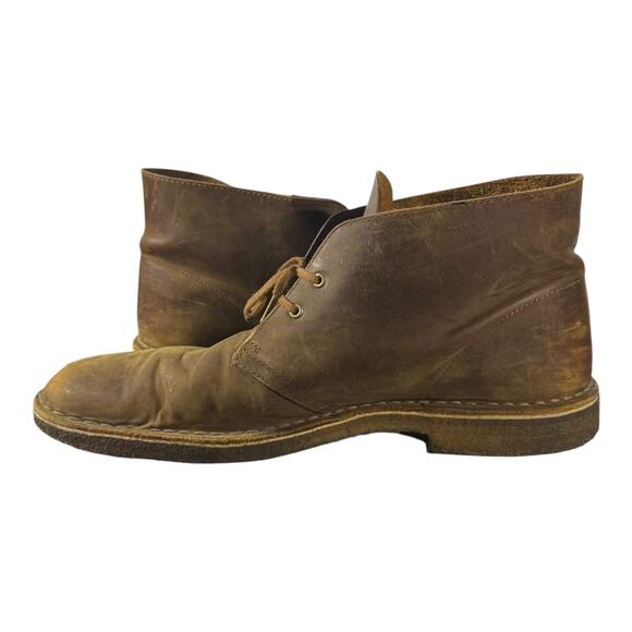Clarks Men's Bushacre 2 Casual Chukka Boot Beeswax Brown Size 11 - Picture 9 of 11